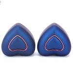 Blue Ring Bracelet Box with LED Light Hanhong Custom Logo Jewelry Storage