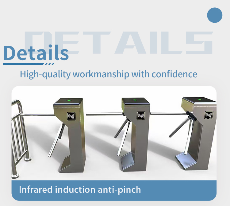 Three Roller Revolving Door Turnstile , Automatic Tripod Turnstile Access Control
