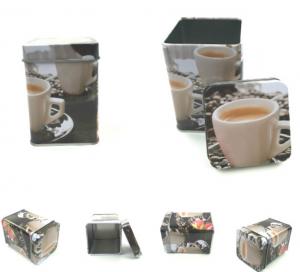 China Factory directly sales small square metal tin box can for tea or coffee wholesale