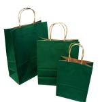 15 Colors Paper Gift Bags With Handles Bulk , Food Tote Bags 22X16X10 Cm