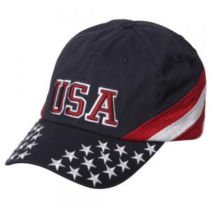 China Long Brim Mens Fashion Baseball Caps , USA Flag Pattern Patch Flat Logo Mens Baseball Hats on sale