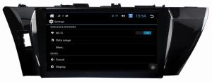 China Ouchuangbo android 4.2 Toyota Corolla 2014 car dvd navigation radio stereo support 4 core canbus swc wholesale