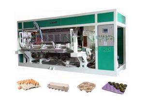 China 6000 pcs/hr Automatic Rotary Egg Tray / Egg Box Molding Equipment wholesale