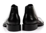 Full Grain Leathe Mens Ankle Boots Round Toe Brown / Black Army Style Boots