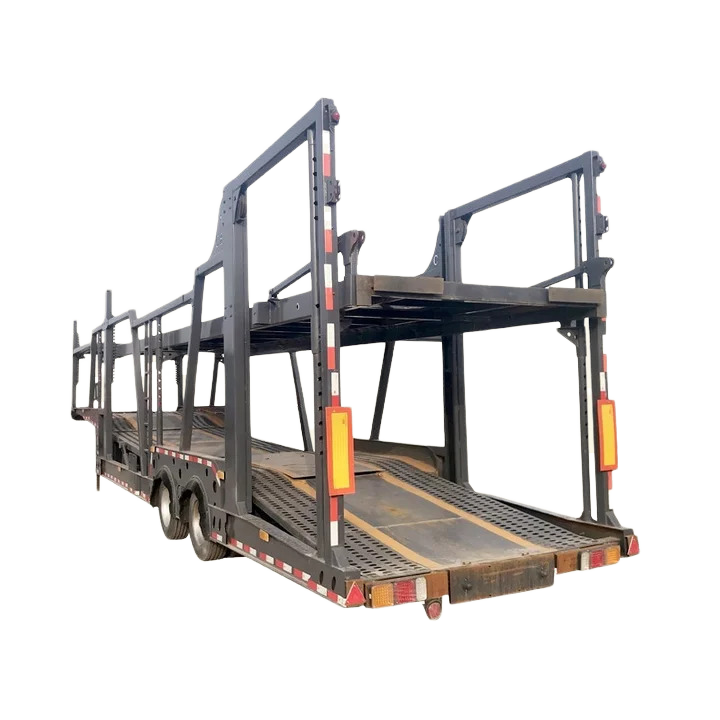2/3 Axle Stainless Steel 6-10 Land Road Car Trailer Semi Utility Flatbed Carrier Trailer