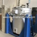 1000KG Gas Fired Melting Furnace 1400 Degree Celcius Tilting Copper Scrap