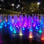 Medium Size Dry Floor Color Changing Water Fountain