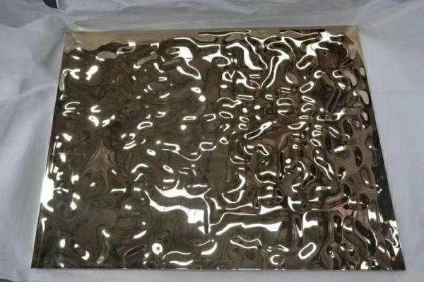 China High Quality Water Ripple Pattern Stainless Steel Panel From Foshan