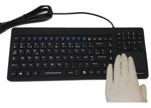 China 100 % Waterproof Keyboard With Touchpad , Man Machine Wireless Silicone Keyboard wholesale