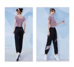 Richee Black Training Womens Workout Joggers 180g Splice On Calf