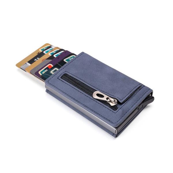 Fashion Style Multifunctional Metal Card Holder Men's Business Wallet with