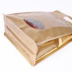 Gold Color Eco-friemdly Plastic Zipper Bag Stand Up Waterproof Ziplock Bags