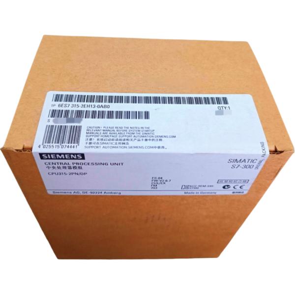 SIEMENS 6ES7315-2EH13-0AB0 SIMATIC S7-300 CPU315-2 PN/DP STANDARD CONTROLLER MPI/DP/PROFINET, 256KB MEMORY