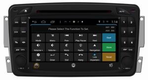 China Ouchuangbo android 4.4 car stereo dvd gps navigaton Mercedes W203 support BT Aux 3G WIFI wholesale