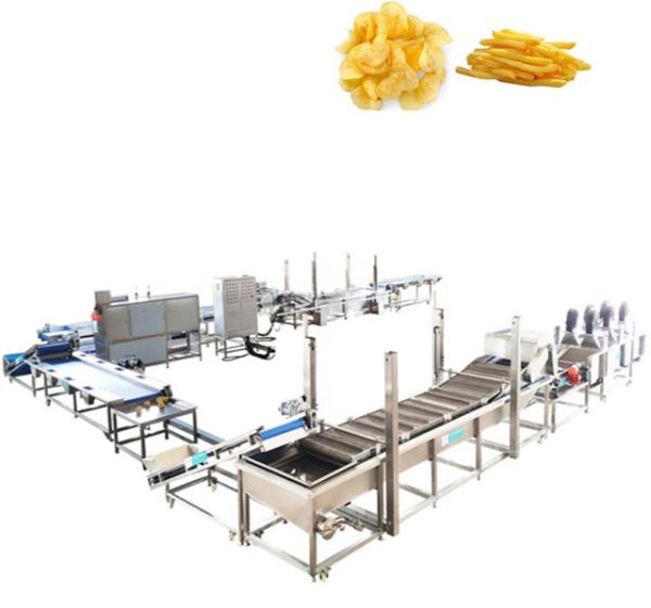 Fruit And Vegetable French Fries Processing Machine 304 Stainless Steel