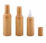 Bamboo Cap Beauty Product Containers 30ml 50g 100g Laser Engrave Printing