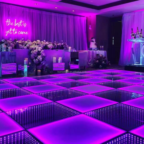 Most Popular White Starlit RGB LED Dance Floor Panels For Wedding DJ Bar Party