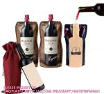 Foil Bag Red Wine Valve Doypack Spouted Bags Custom Biodegradable Kraft Paper