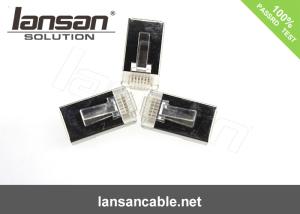 China ABS / PC Network Cable Assembly 50U Gold Plated Cat6 RJ45 Modular Plug wholesale