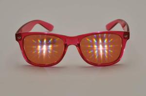 China Plastic Rainbow Diffraction Glasses Style For Led Lighting Show wholesale