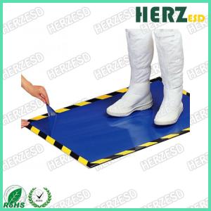 China Sticky Disposable ESD Rubber Mat PE Film Material 30 Layer For Clean Room wholesale