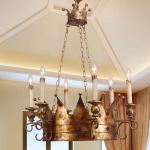 Gothic rustic metal chandelier indoor house lighting (WH-CI-53)
