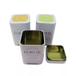 China Mini Metal Tea Tin Boxes Packaging 0.23mm thickness Customized wholesale