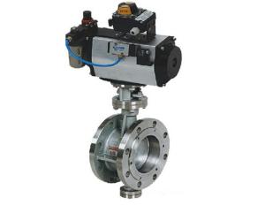 China Pneumatic Operated 4 Inch Eccentric Butterfly Valve Flange Type ANSI 300 LB wholesale