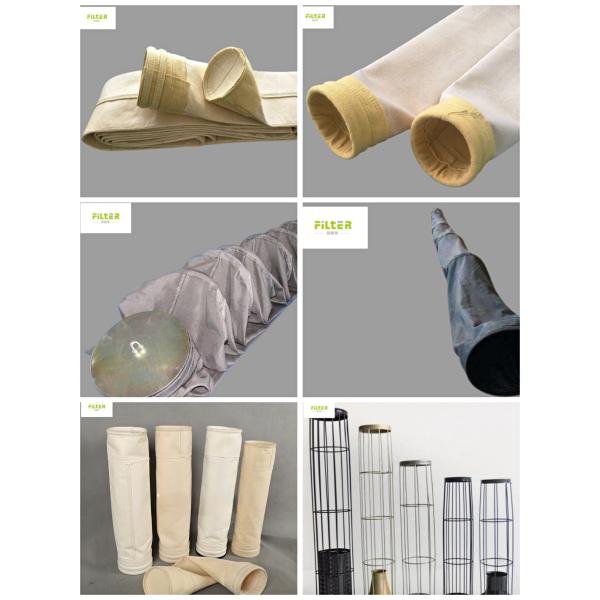 Nomex PPS Polyester Fibreglass Filter Bags Disc Bottom Customized