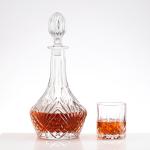 375ml 500ml 750ml Clear Round Glass Empty Whiskey Bottles for Beverage Packaging