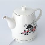 0.8L Auto Shut Off Electric Ceramic Kettle Teapot 360° Swivel Base
