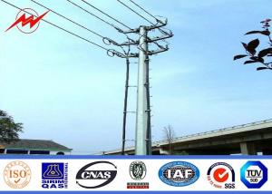 China 27m Galvanized Metal Power Transmission Poles Power Transmission Tower Iron Electric Pole on sale