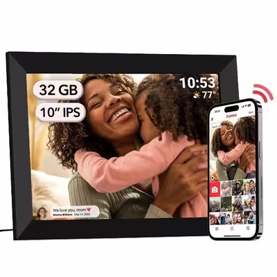10.1" Cloud Digital Photo Frame Full HD IPS WiFi Touch Screen Picture Frames