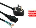 South Africa 10A/16A 3pin black power cable 0.5m-10m copper power cord