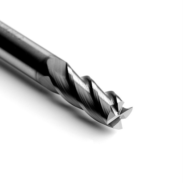 4 Flute Steel End Mill 35 Degree Helix Angle AITiN Coated End Mills For Steel 8mm Shank