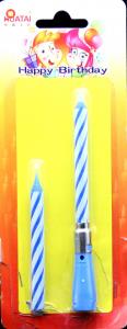 China Smokeless 2 Pcs Birthday Music Candle Plastic Toothpick Holder wholesale