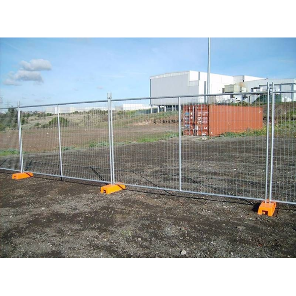 Depot Optimized Temporary Perimeter Fencing Stackable Ballast Rapid Deploy System