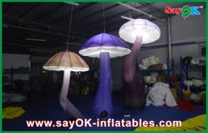 China Attractive 3m Inflatable Mushroom LED Lighting 190T Nylon For Engagement wholesale