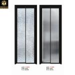 Waterproof Aluminum Frame Sliding Glass Doors 4mm 6mm Aluminum Sliding Patio