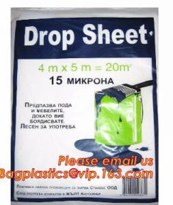 China Plastic Disposable Cover Sheet Protect Drop Cloth / Dust Sheet wholesale