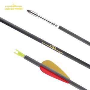 China ID.165&quot;/4.2mm Hawkeye Penetration Carbon Hunting Arrows / Carbon Fiber Arrows Impact Resistance wholesale