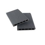 Dark Gray Wood Plastic Composite Panel Outside Courtyard Pergola Board Partition
