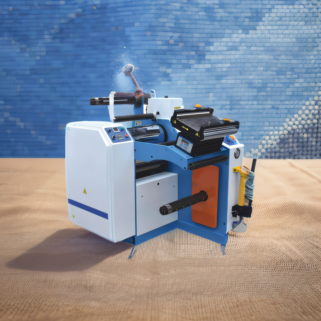 Roll To Roll Pre Coating Film Laminating Machine Oil Pressure Constant Temperature Heating Magnetic Powder Web Guide
