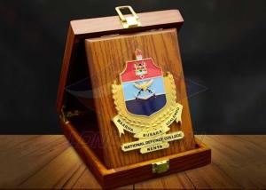 China Square Custom Trophy Awards Wood Gift Box Package As Company Decorations on sale