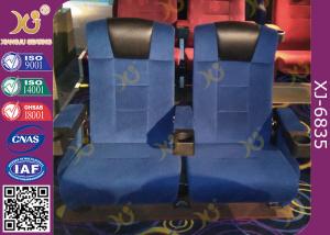 China High Back Heavy Spring Movie Theater Seating Chairs With Plastic Cupholder wholesale
