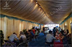 China 6M Span Commercial Rain Tents Outdoor Event Canopy With Luxury Decorations wholesale