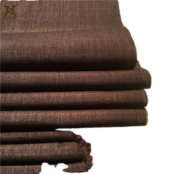 Coated Type PA Coated 110GSM Polyester Imitation Linen Fabric Woven for Sofa