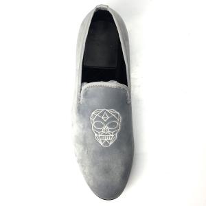 China High End Summer Mens Velvet Loafers Rubber Smooking Slipper For Famous Russian Supermarket wholesale