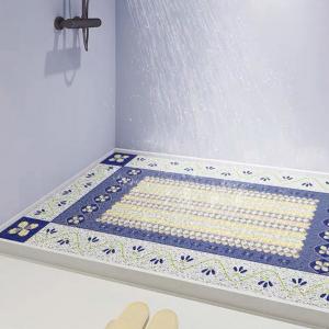 China 45CM*74CM Anti Slip PVC Floor Mat Barefoot 10MM Soft Bath Mat For Inside Bath wholesale