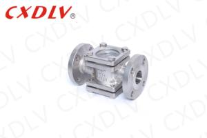 China Double Flange Sight Glass in Stainless Steel CF8 for High Pressure Flow Visualization wholesale